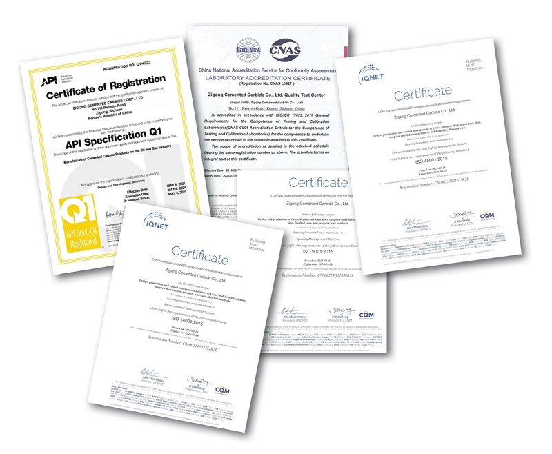 certifications